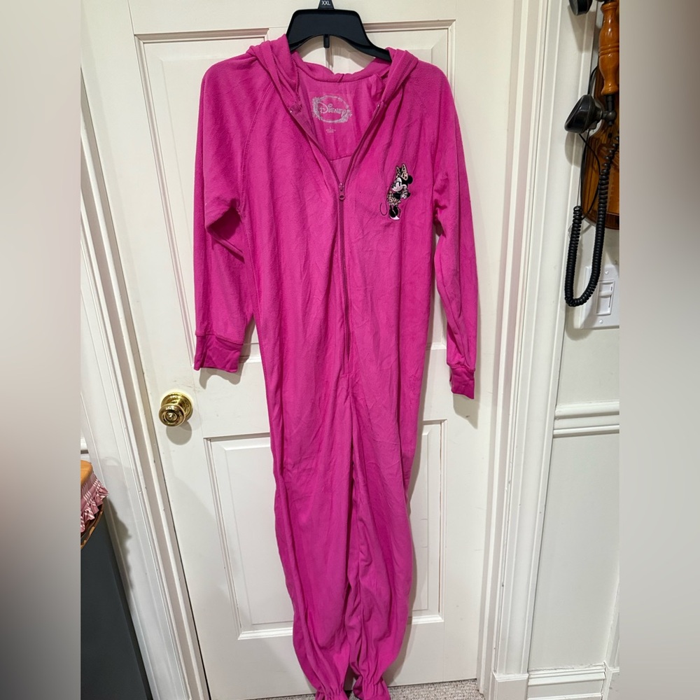 Disney Fuchsia Onesie with Minnie Mouse Patch